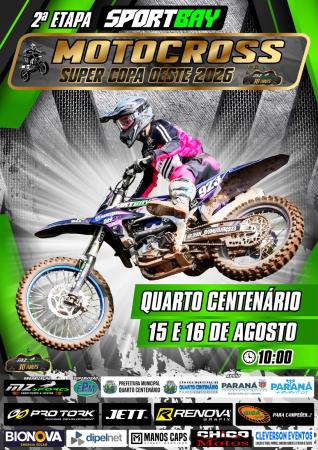 Quarto Centenário recebe etapa da Copa Oeste de Motocross neste fim de semana